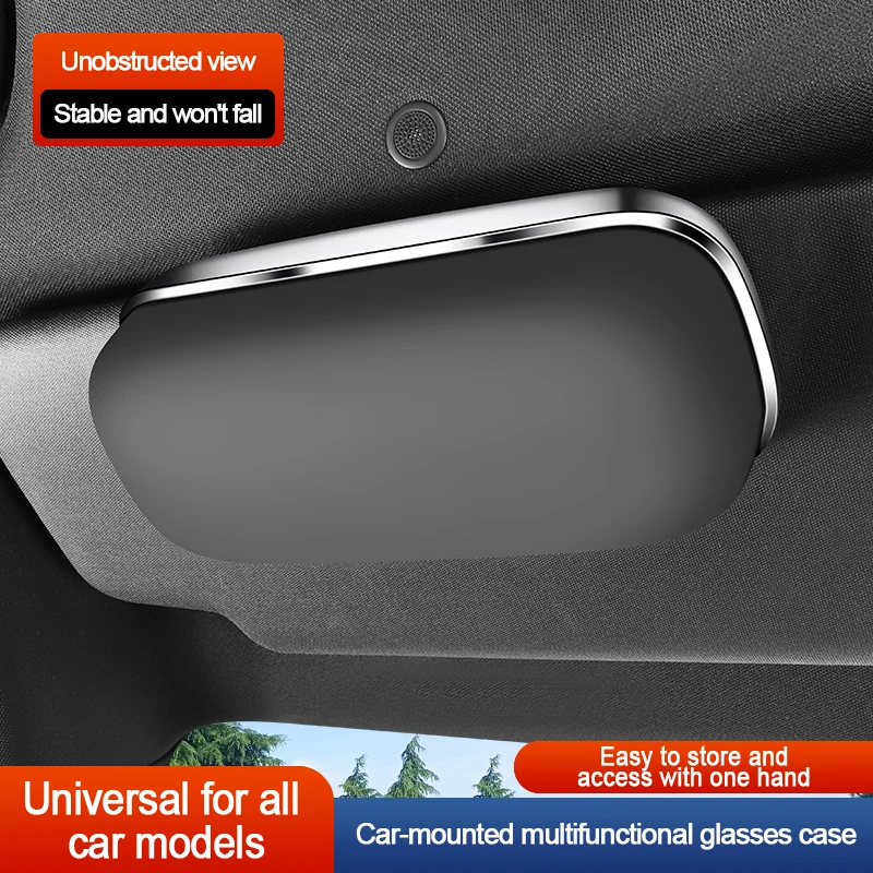 Sun Visor Glasses Holder Base, Vehicle Sunglasses Storage Bracket, Universal Glasses Storage Box, Suitable for Chery Tiggo 4, Tiggo 7 / Tiggo7 Pro, Arrizo 5