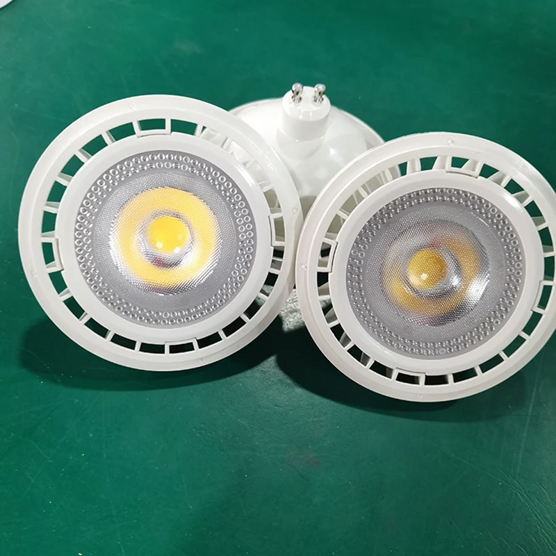 High Power Dimmable 15W COB LED Bulb Light AR111 QR111 G53 GU10 ES111 10W Warm White Cold White LED Spot Light AC85-265V