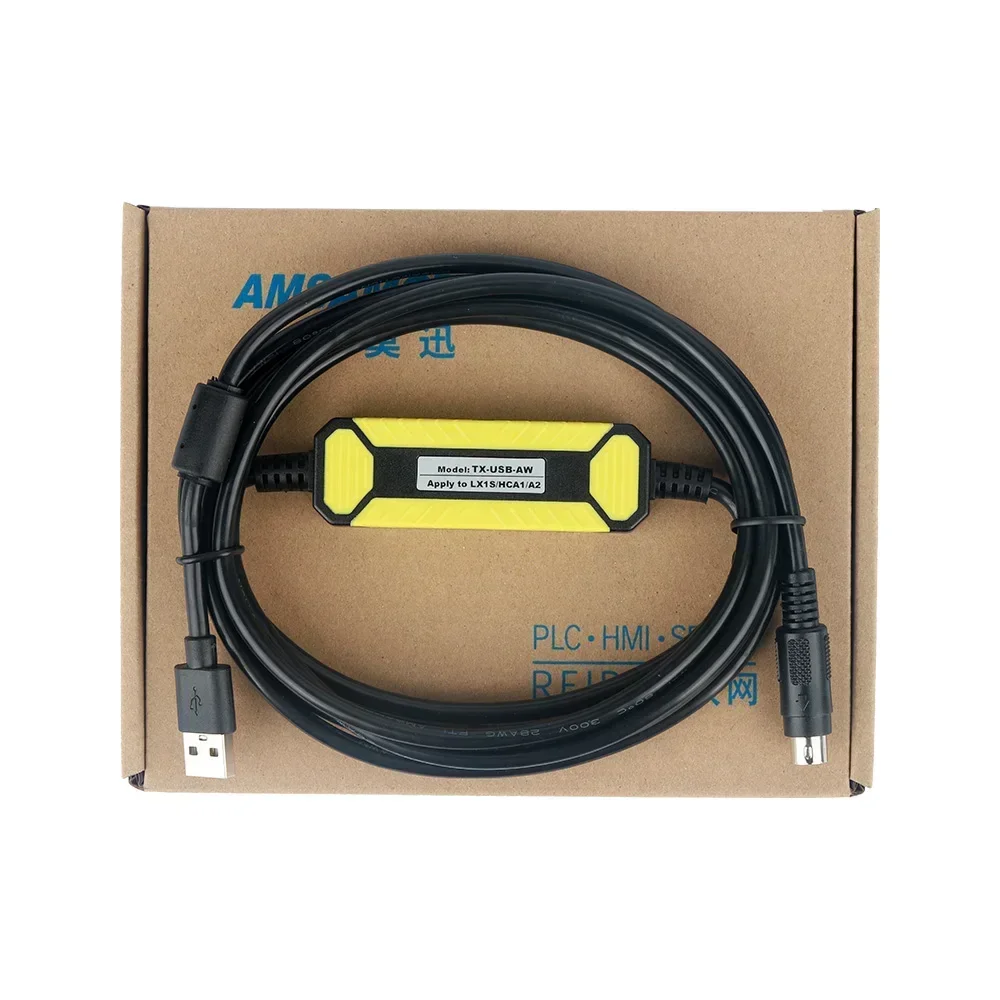 TX-USB-AW Suitable for HCFA Hechuan Lx1n LS HCA8 A2 PLC Programming Cable Download Communication
