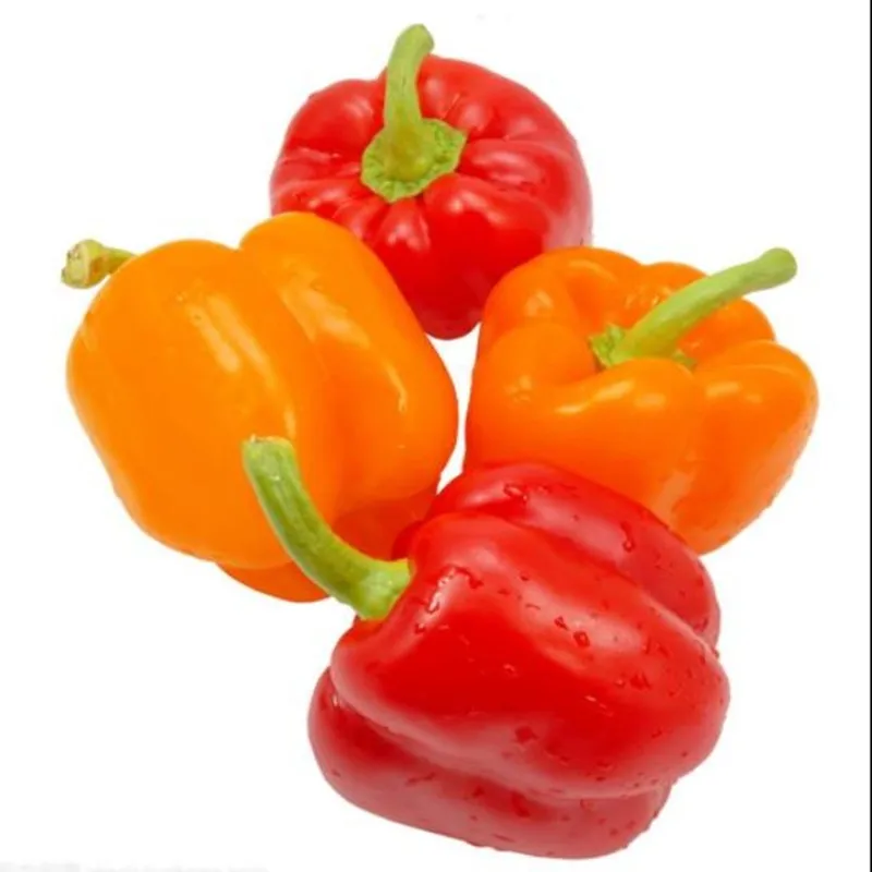 Artificial Simulation Food Vegetables Fake Chili Bell Pepper Photography Props Decoration Room Home Christmas Wall Decor 3pc/lot