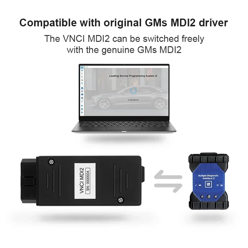 Newest VNCI MDI2 CAN FD DOIP Car Auto Diagnostic Interface for Cadillac Chevrolet Buick GM for Techline Connect (TLC) Software