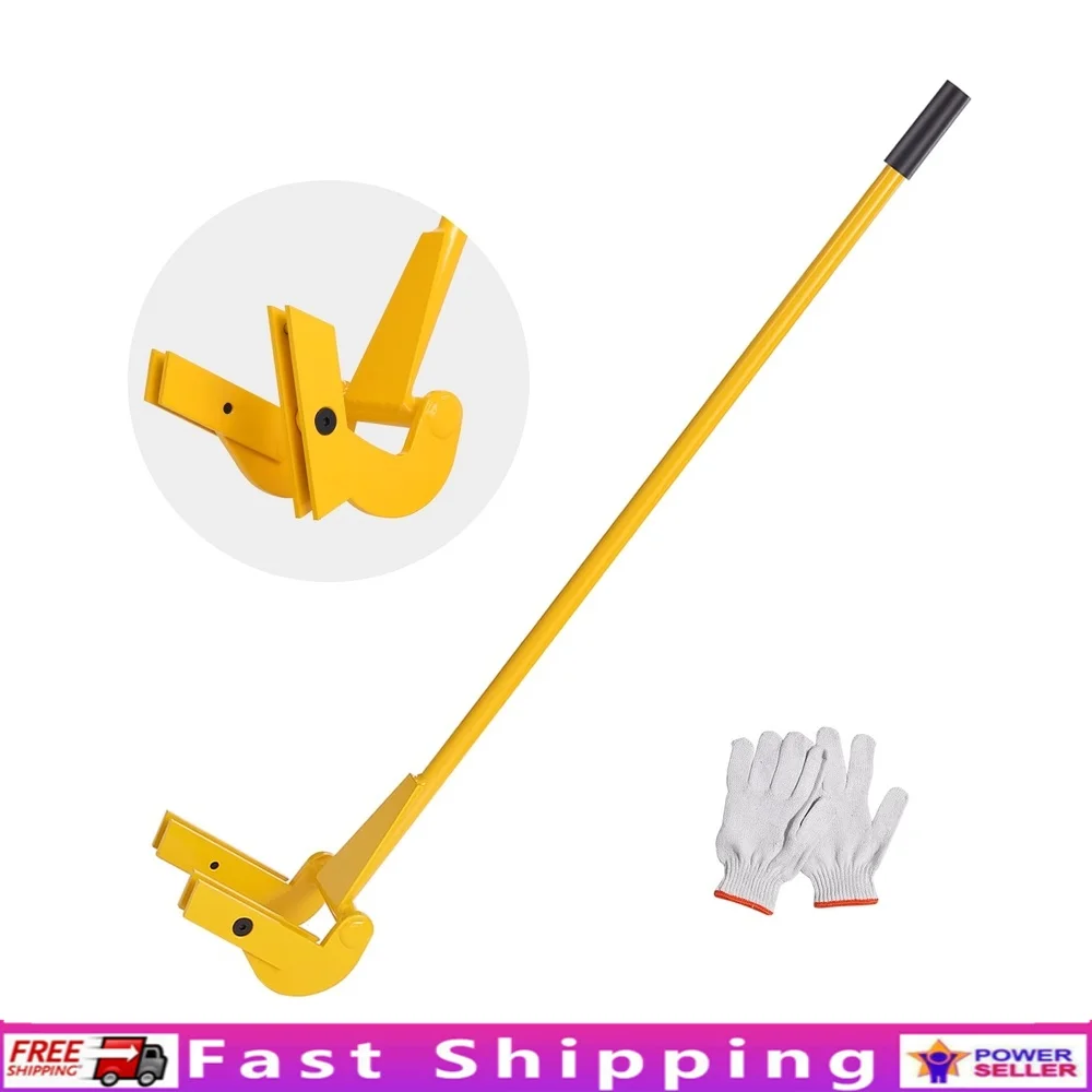 

Pallet Buster Deck Wrecker Tool Pry Bar 41 Inch Handle 2000 lbs Heavy Duty Carbon Steel Ergonomic Design Protective Gloves