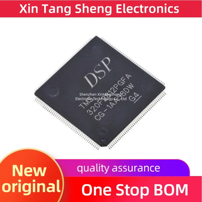 TMS320F2812PGFA and TMS320F28335PGFA are brand new and original digital signal processor IC chips