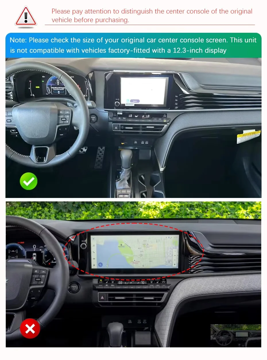 Multimedia Player Stereo Receiver For Toyota Camry 2024-2026 Android 14 Octa Core Radio Navigation Touch Screen Car GPS Navi Rad