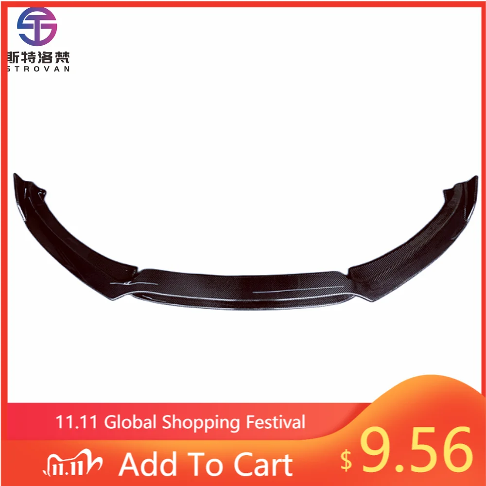 

STLF High Quality Carbon Fiber Dual Front Lip Body Kit for Jaguars XE XEL Carbon Fiber Front Bumper Lip with High Visibility