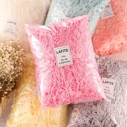 50g Multicolored Raffia Paper Shreds Strands Shredded Crinkle Confetti Paper Basket Grass Gift Packing Wrapping Raffia Filler