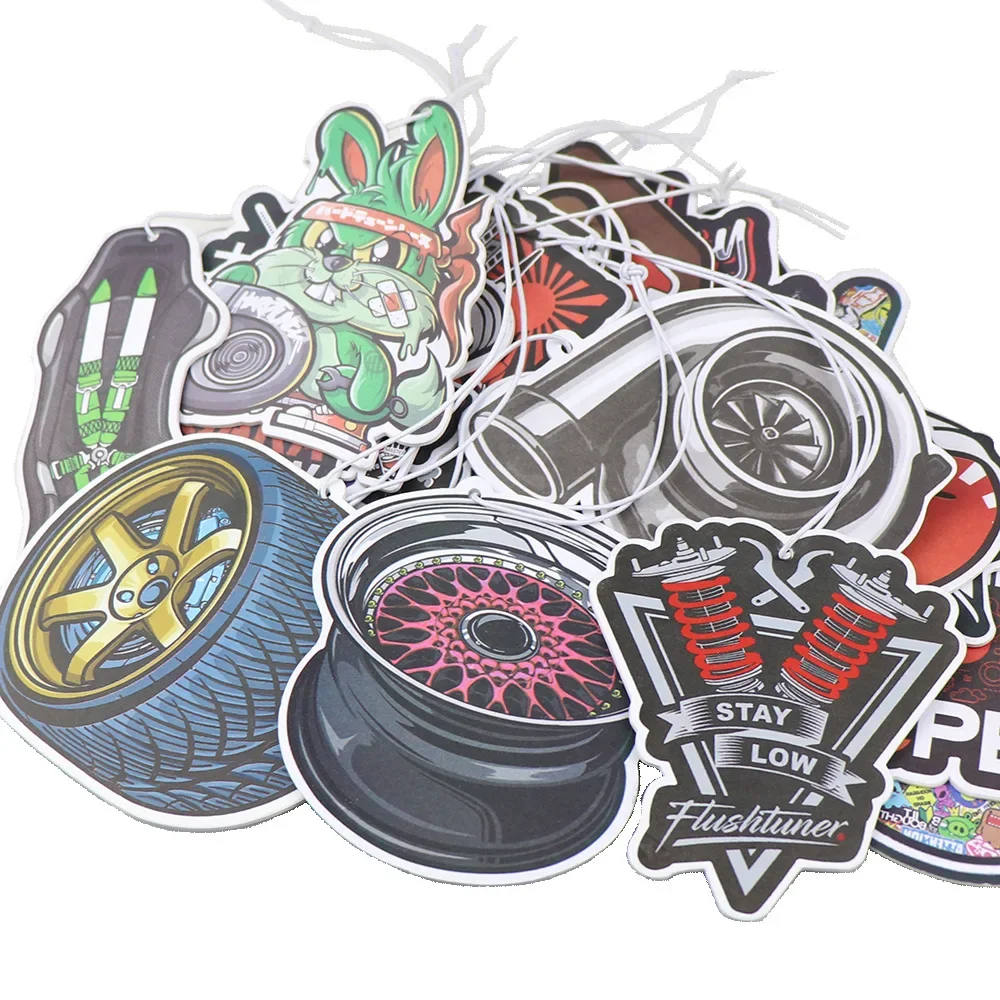 

Newest JDM Car Air Freshener Auto Rearview Mirror Hanging Pendant Perfume Flavoring Diffuser Car Accessories Interior Decoration