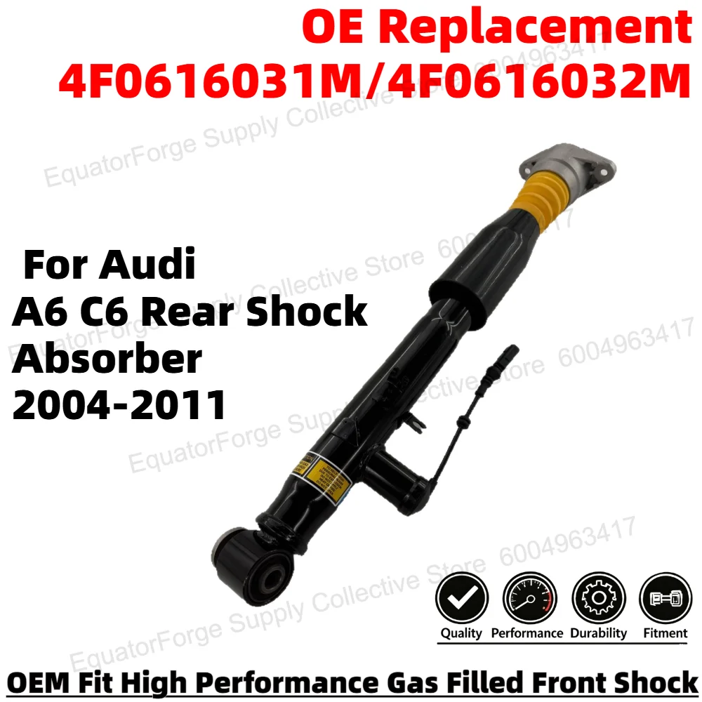 

Comfortable Direct Fit High Stability Premium Durable Rear Shock Absorber for Audi A6 C6 OE Number 4F0616031M/4F0616032M