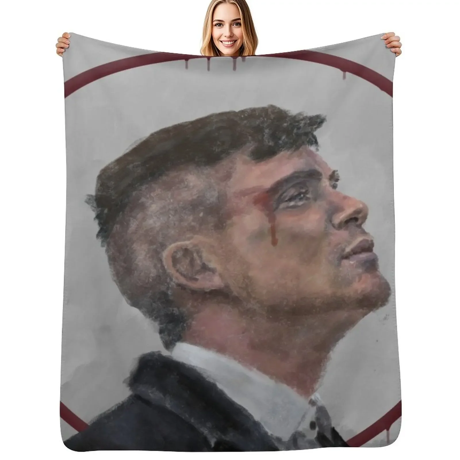 

Peaky Blinders Tommy Shelby Throw Blanket Hairy Sleeping Bag warm winter Blanket