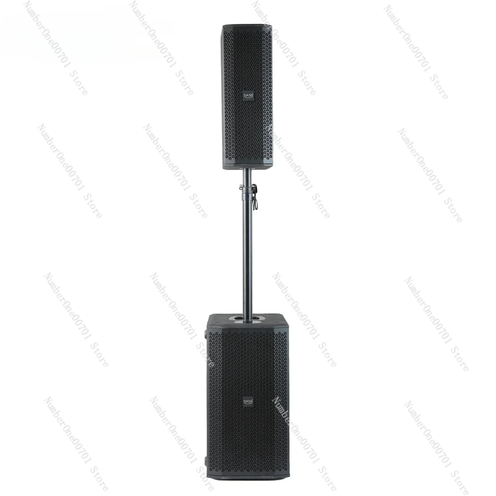 

4000W Peak Audio Portable DJ Party Stage Sound Active Pro Column Speaker Dual 10 Inch Subwoofer Home PA System