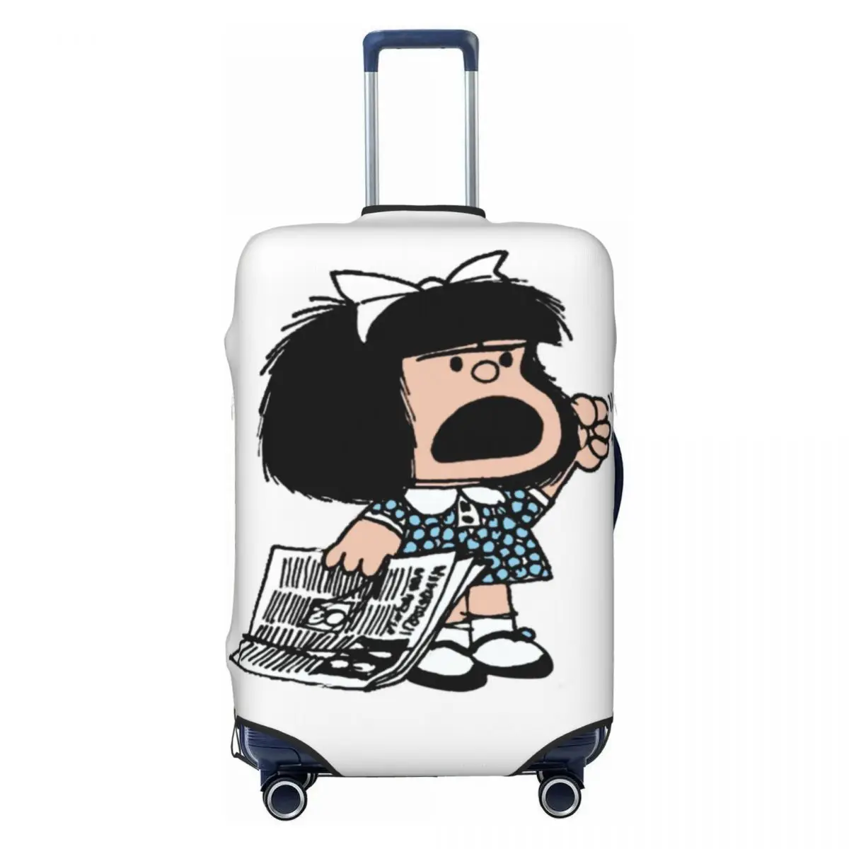 Angry Mafalda Suitcase Cover World Comic Vacation Travel Elastic Luggage Accesories Protection