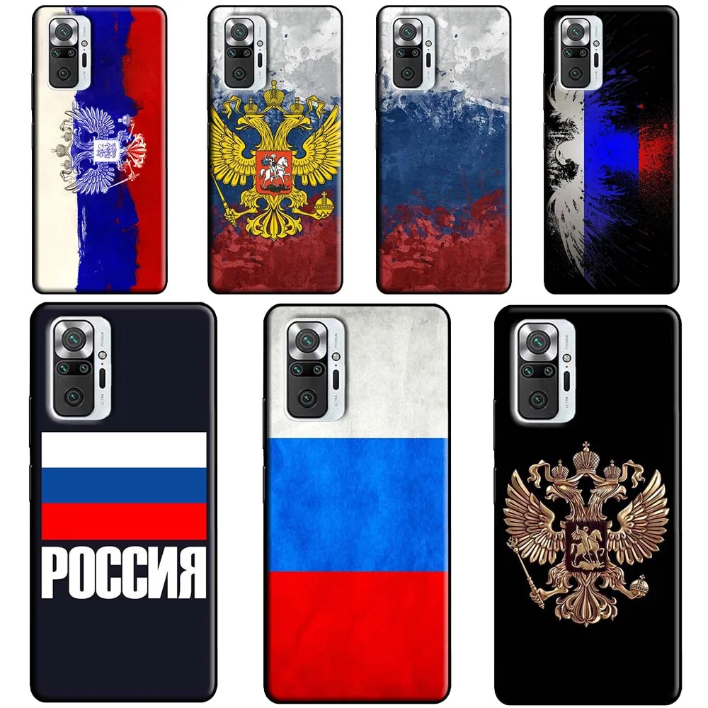 russian flag Case For Xiaomi Redmi Note 12 Pro 11 8 9 10 Pro 9S 10S 11S 12S Redmi 12C 10C 9C 10A Cover