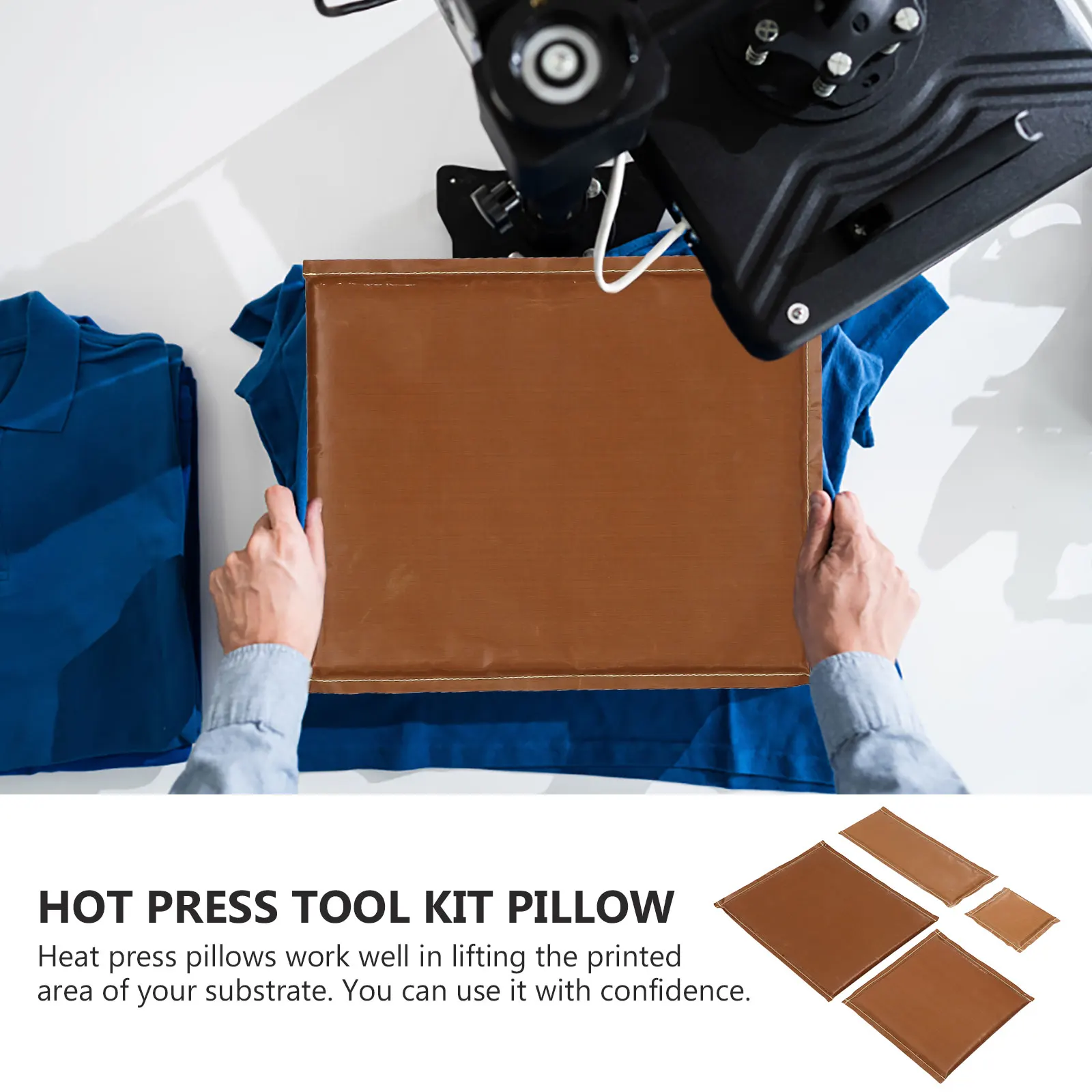 

Набор из 4 термостойких многоразовых антипригарных подушек для термопресса, для гладкого нанесения давления, для рукоделия и творчества