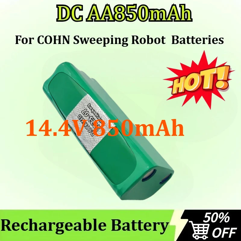 

Rechargeable Battery DC AA850mAh 14.4V 850mAh Pack for COHN Sweeping Robot Batteries