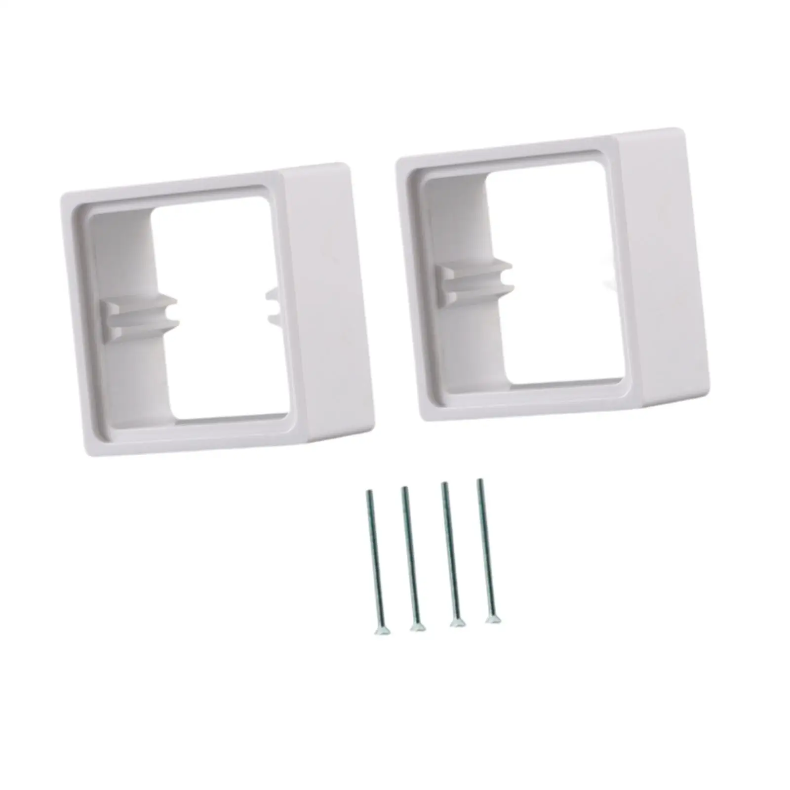 2x Socket Frame Plate Spacers for Deepening Installations Cable Box Heightening Pad for Bedroom School Office Living Room Home