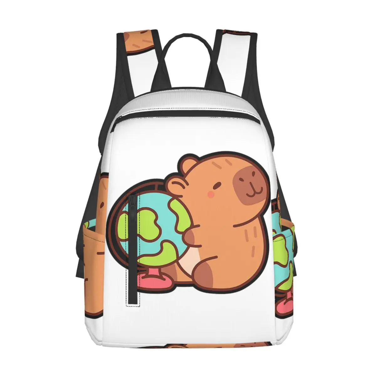 

Capybara Backpack Daypack Large Capacity Children BookBag School Bag Shoulder Bags for Men Women