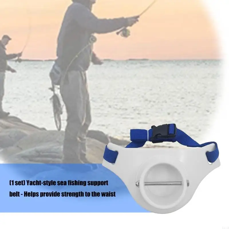 Ergonomic Ship Angling Waist Brace 9.40x4.5In Adjustable Fishing Rod Carry Belt