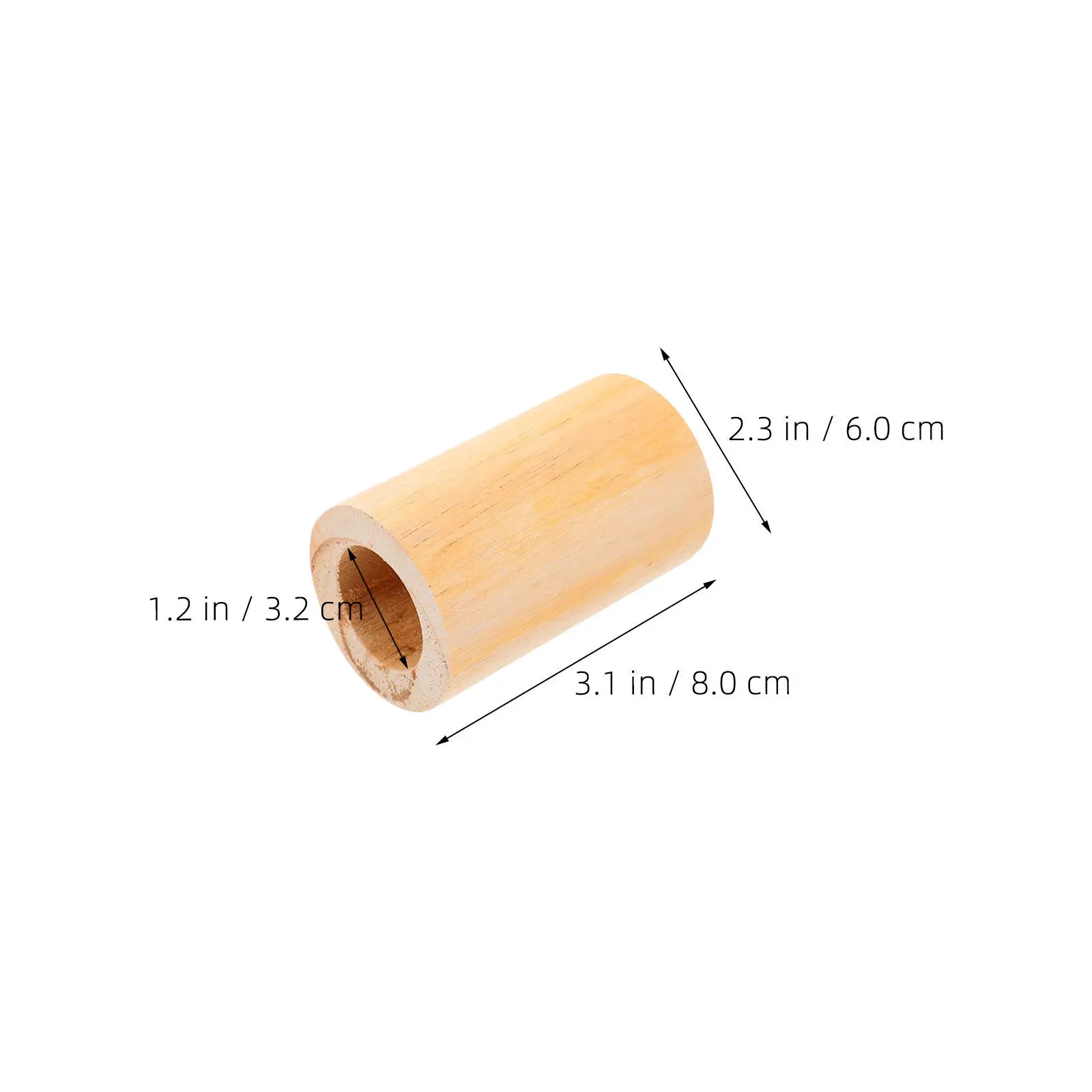 4Pcs Furniture Riser Wood Cylinder Height Extender Round Support Base Sofa Couch Chair Table Diameter 3.2cm