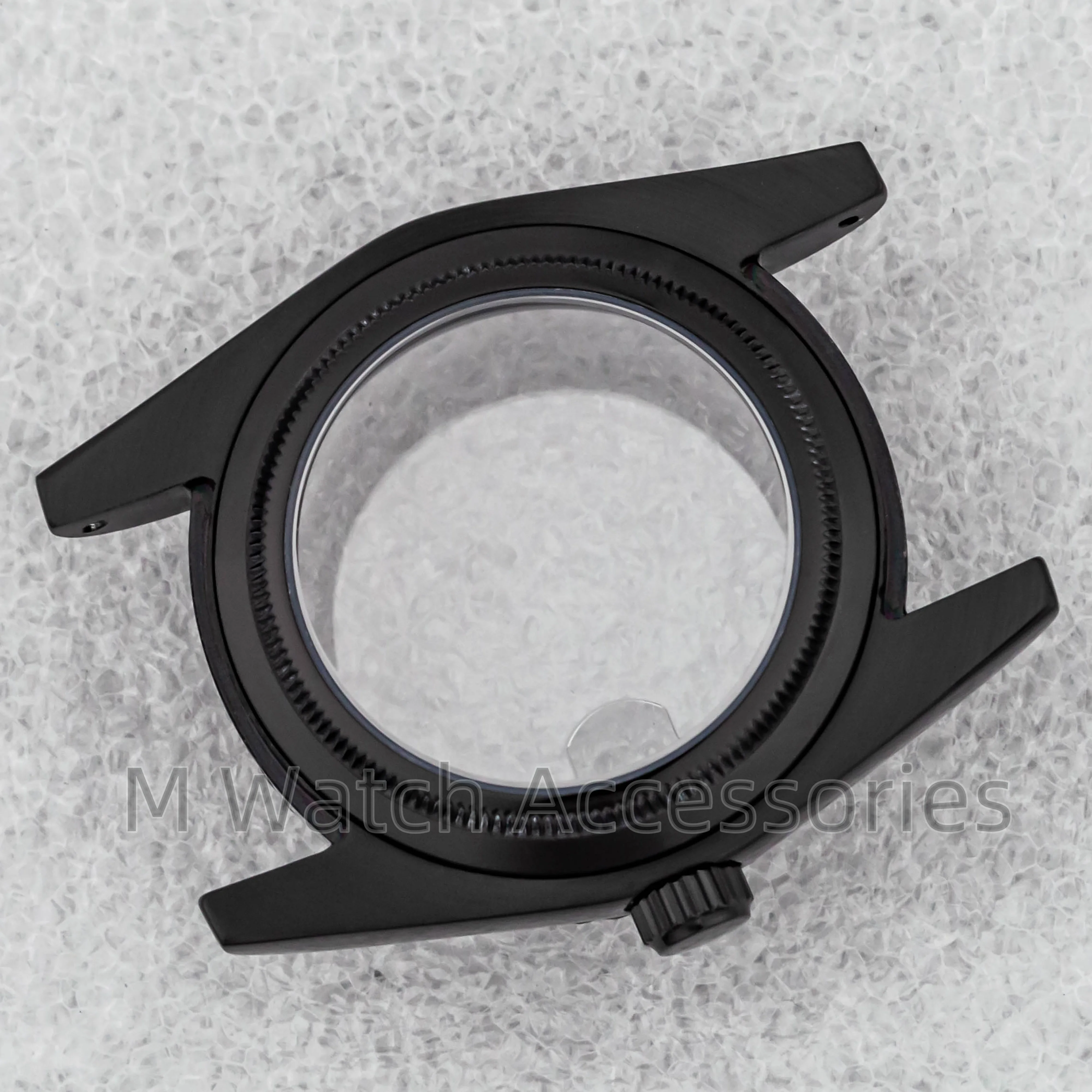 36/39MM High Quality NH35 Case Sapphire Glass Waterproof Black Men Watch Case for Datejust NH34 NH36 movement 28.5mm Dial Parts