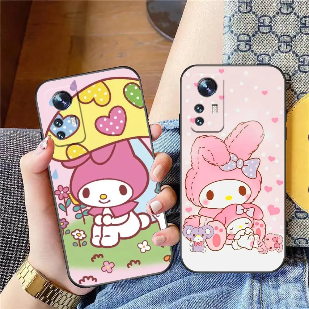 My M-Melody Cartoon Phone Case For Xiaomi 14 13 13T 12 12T 11 11T 10T 5GNE POCO X3 X4 X5 M4 M5 M6 F5 F6 Lite Case Capa Cover