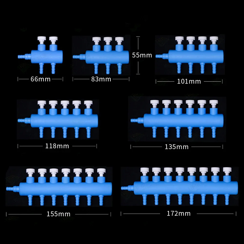 Aquarium Fish Tank Oxygen Distributor Shunt Pump Accessories Air Distributor Hose Splitter with Adjustment Valve Splitter