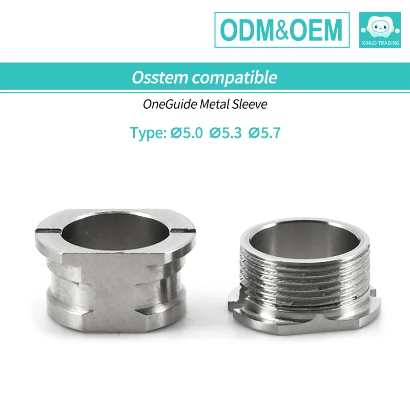 For Osstem TS One Guide Dental Metal Sleeve Titanium Grade 5 Surgical Guide Sleeve for TS System Factory Stock Fast Shipping
