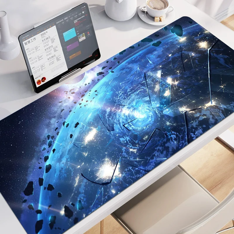 Science Fiction Planet Design Large mousepad 90x40 table mat Table decoration Gaming Office Mini computer Laptop gaming mousepad