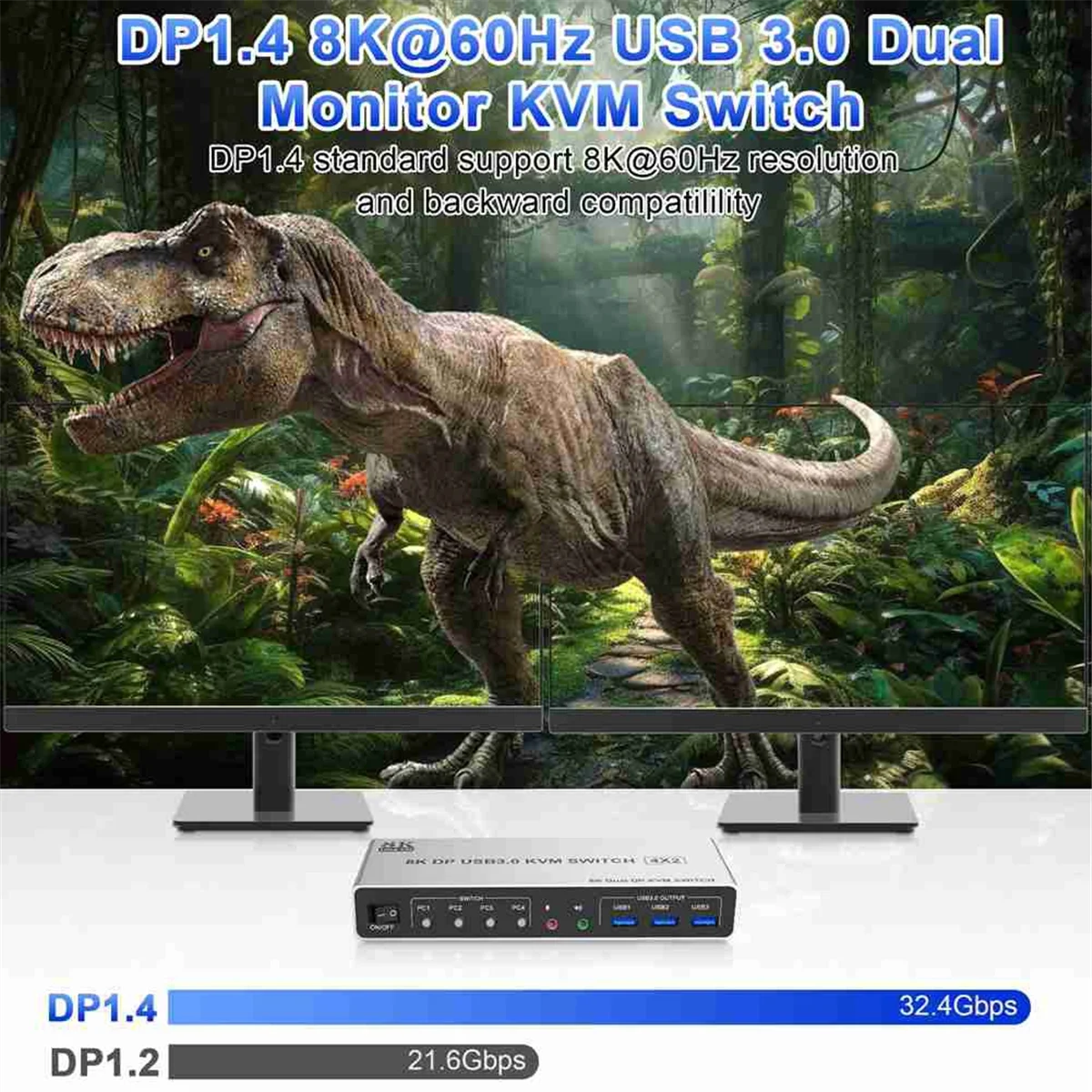 Abgn 8K@60Hz USB3.0… - image