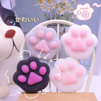 3pcs Kawaii Mini Squishy Cat Paw Pinch Squeeze Toy Cute Cat Paw Animal Dango Fidgeting Kids Sensory Toys Girl Gift Cheap Stuff