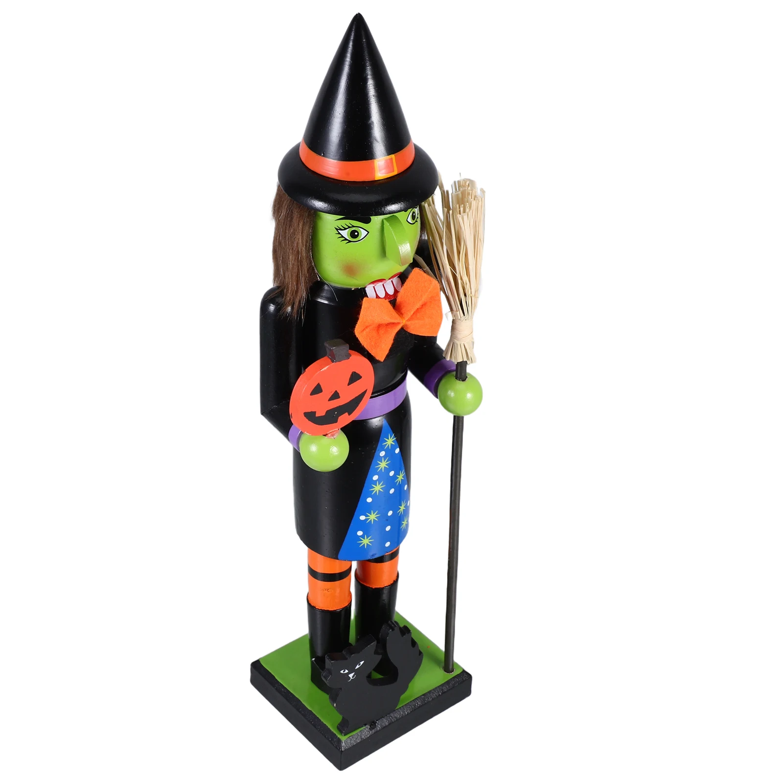 

Pumpkin Man Nutcracker Halloween Decrations Indoor Electronic Wood Spooky Decorations