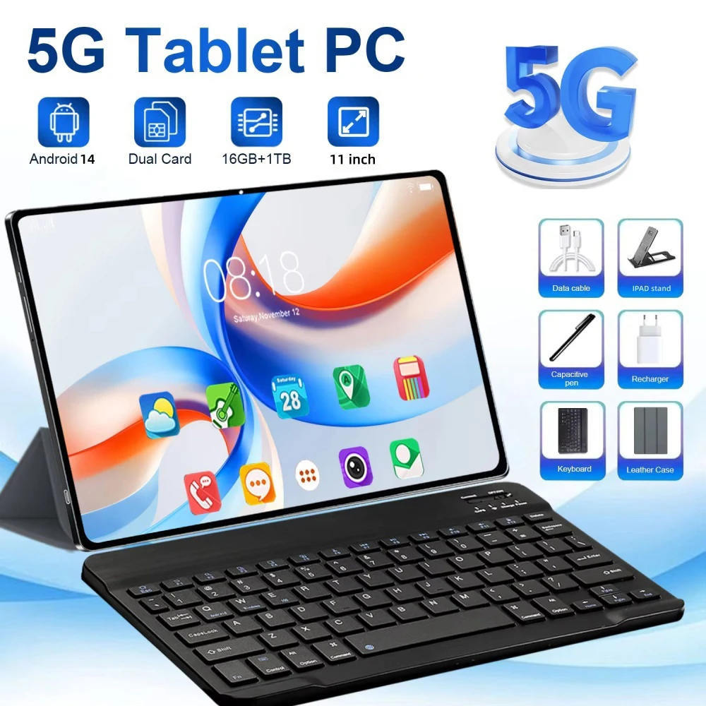 

Global Version Original New Pad 15 Pro Tablet PC 11 inch HD 4K Android 14 16GB+1T 20000mAh 5G Dual SIM Bluetooth WiFi GPS Tablet