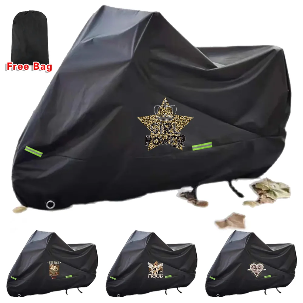 

Universal Motorcycle Waterproof Cover Leopard Pattern Outdoor Protection Dust Motorbike Rain Covers Sunshade Dustproof