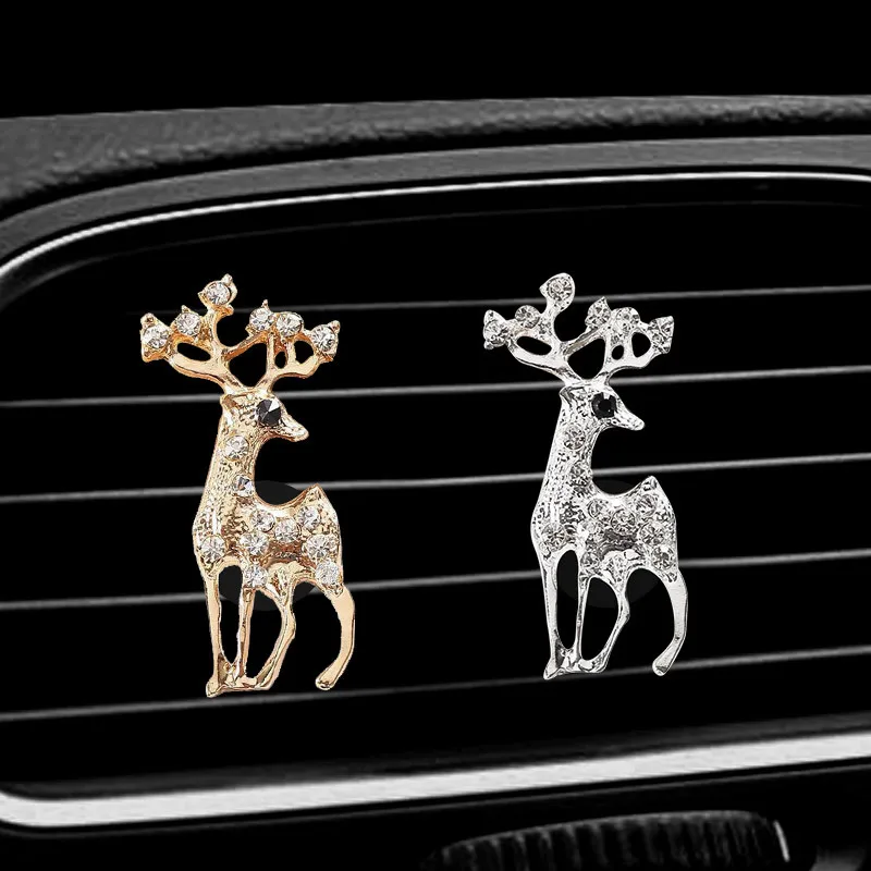 

Crystal Deer Car Vent Clip, Cute Aromatherapy Diffuser & Air Freshener, Creative Car Decor