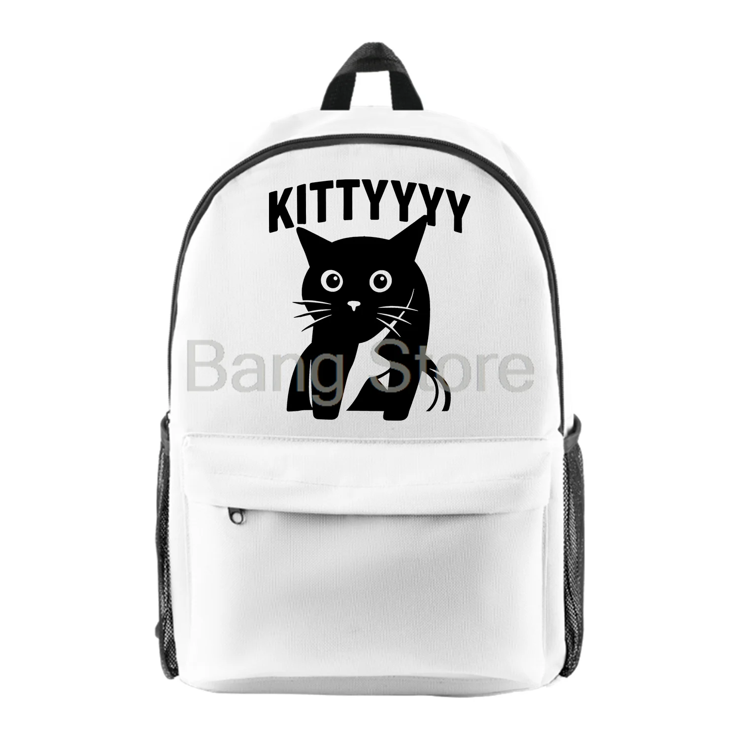 

Caseoh Kitty Funny Cat Backpack Women Men Shoulders Bag Casual Streetwear Daypack Unisex Travel Bags
