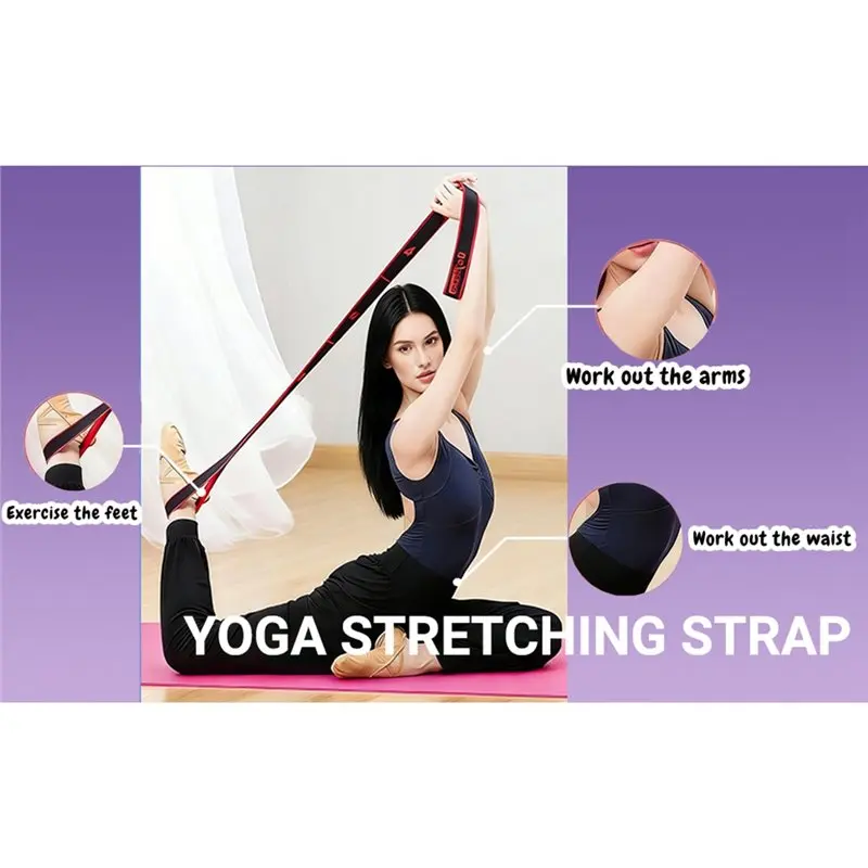 HOES-(3Pcs)8/10/12 Grid Yoga Resistance Bands For Full Body Workouts, Home Gym & Yoga Essentials 12 Grid