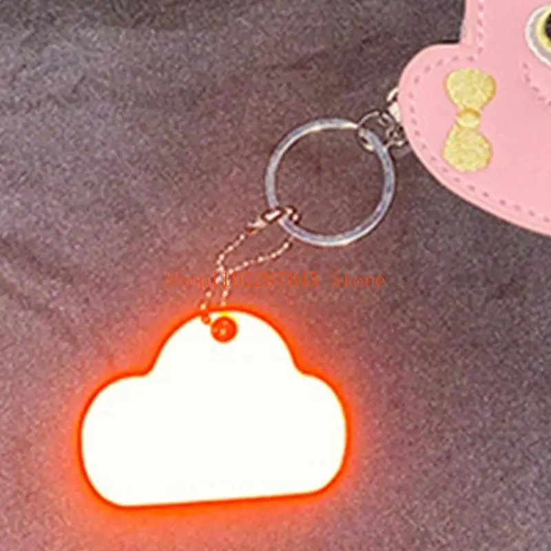37cd General Reflective Color  Fluorescent & Waterproof Bag Charm Multifunction Reflective for Increased Night Visibility