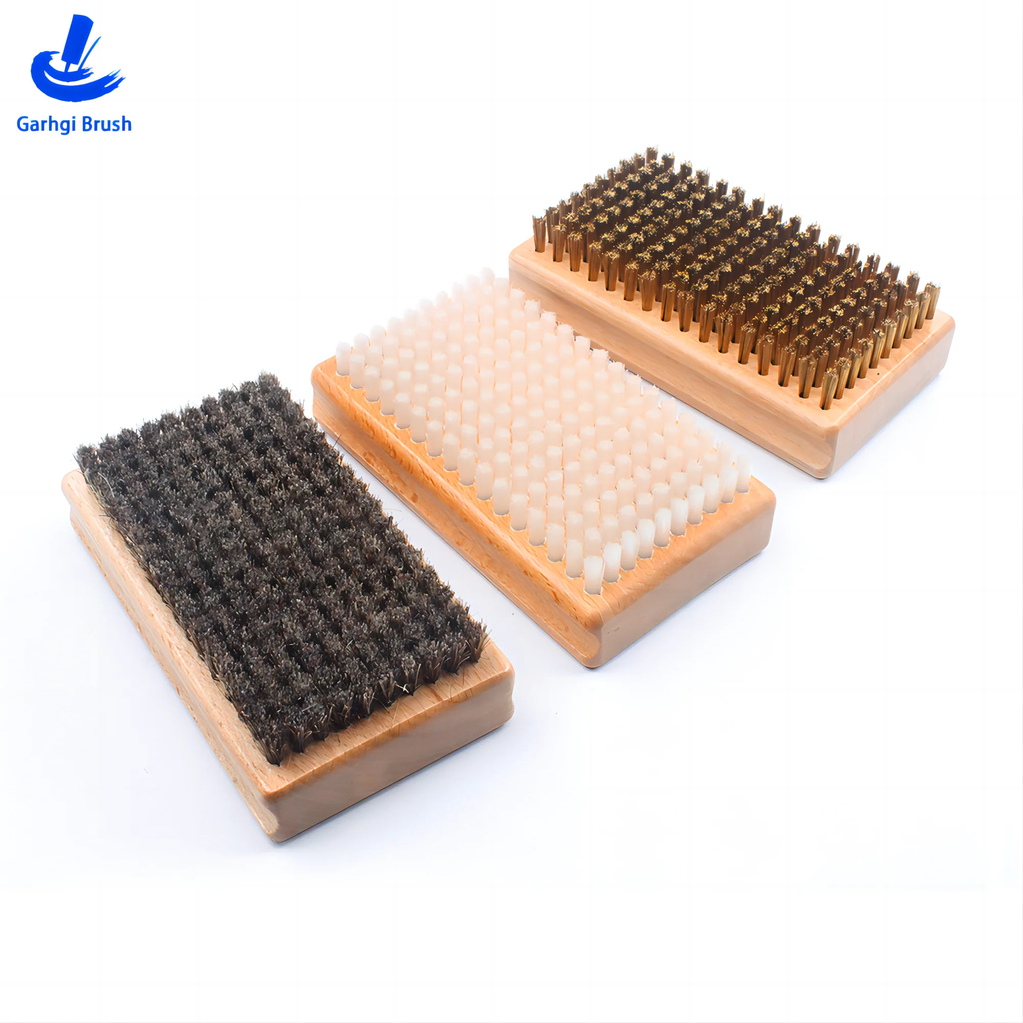 Snowboard Waxing Brushes Hand Tools Base Structure Glide Wax Residue Removal for Outdoor Skiing Horsehair Nylon Brass Brushes