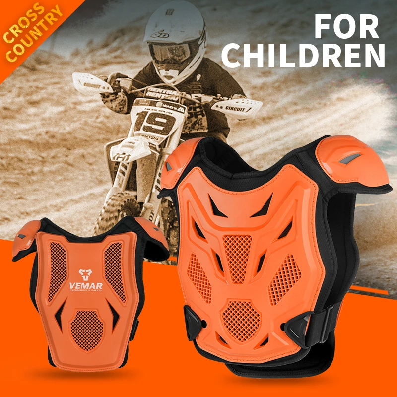 Children Armor All Season Motocross Vest Body Protection DH Dirt Bike MTB MX Chest Back Protector Motorcycle Equipment for Kids