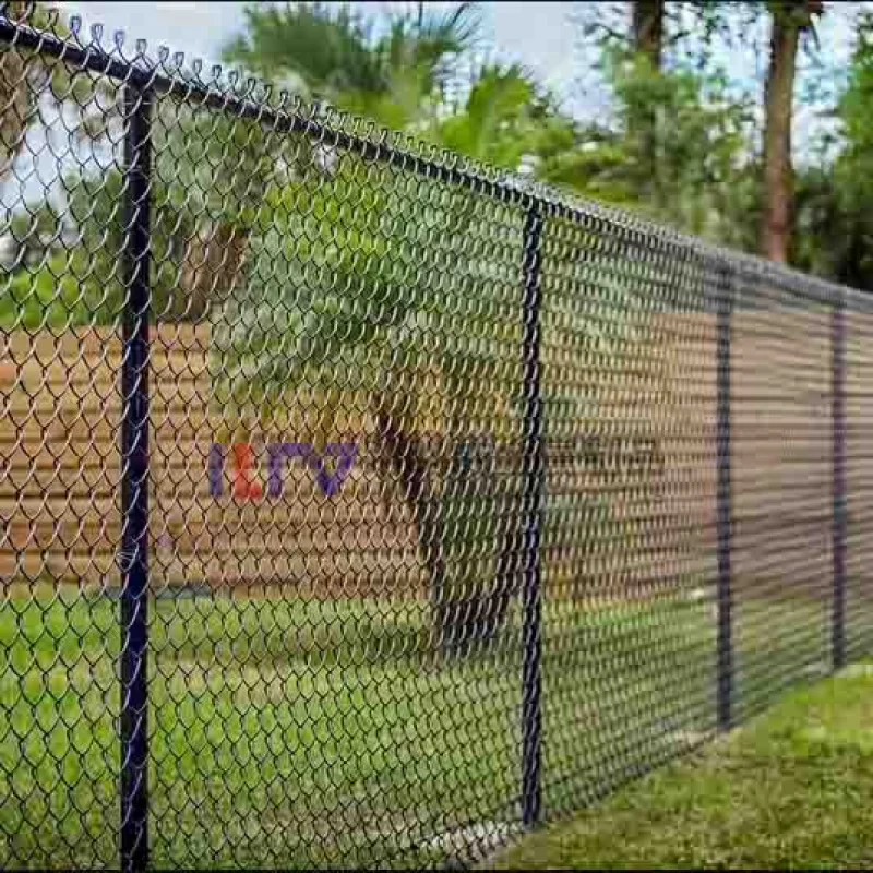 Cerca de malha de arame 3d com elo de corrente de metal galvanizado para estádio de campo comercial personalizado