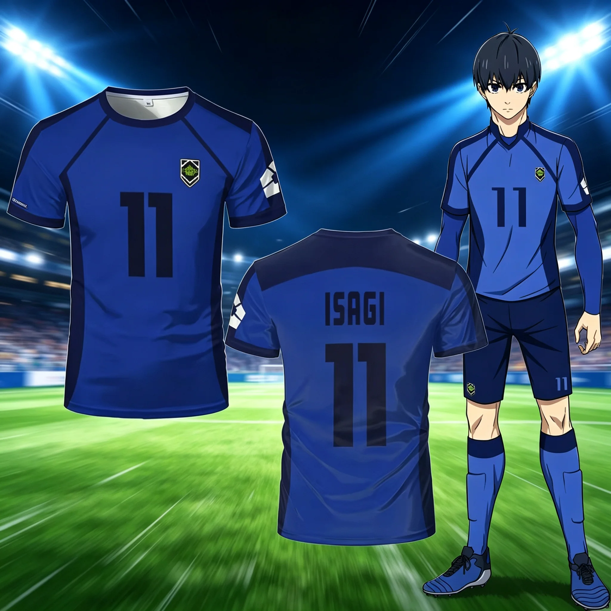 Japan Lifestyle And Culture - Maglietta da Calcio Anime Giapponese Blue