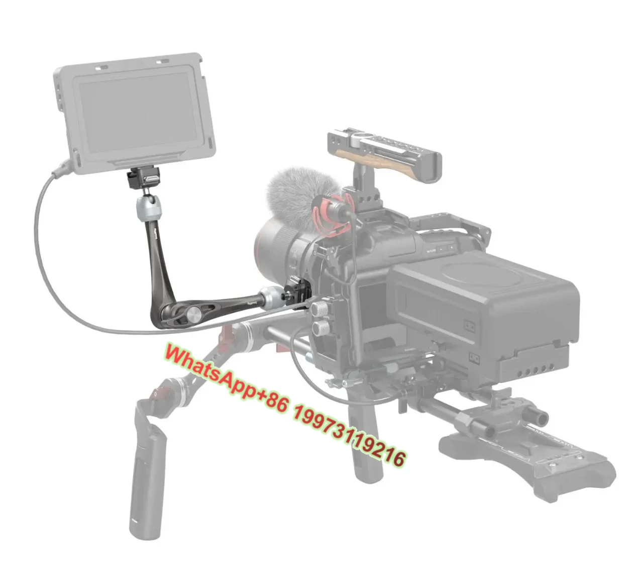 

Small Rig 4489 HawkLock H21 Quick Release Rosette Magic Arm (11")