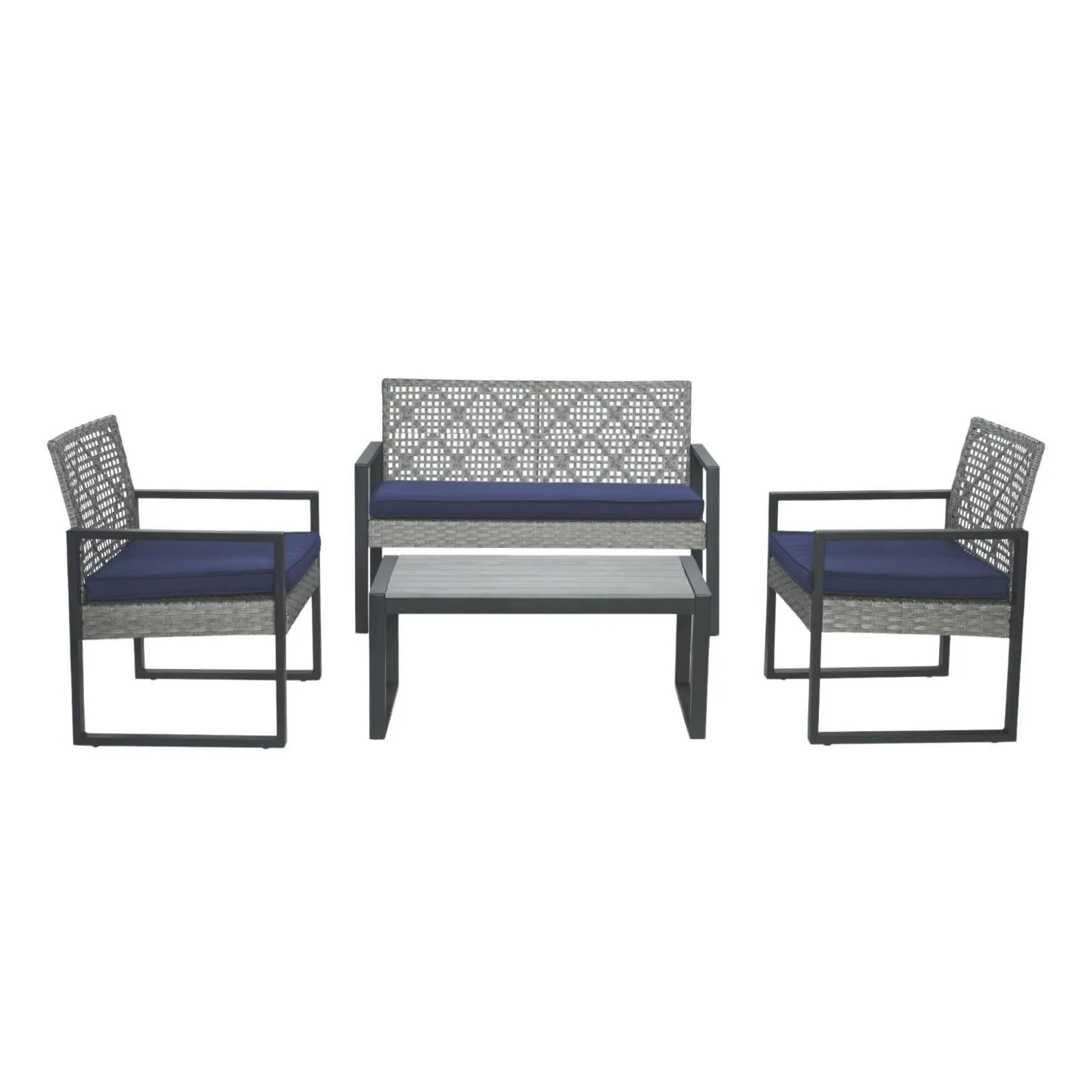 

4-Piece Patio Furniture Set Outdoor Balcony Porch Garden Backyard Lawn