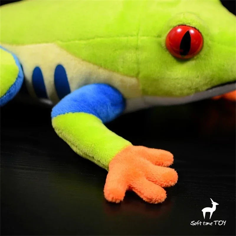 شجرة العين الحمراء الضفدع عالية الدقة لطيف بلوشي دارت الضفدع ألعاب من نسيج مخملي نابض بالحياة الحيوانات محاكاة محشوة دمية Kawaii لعبة هدية