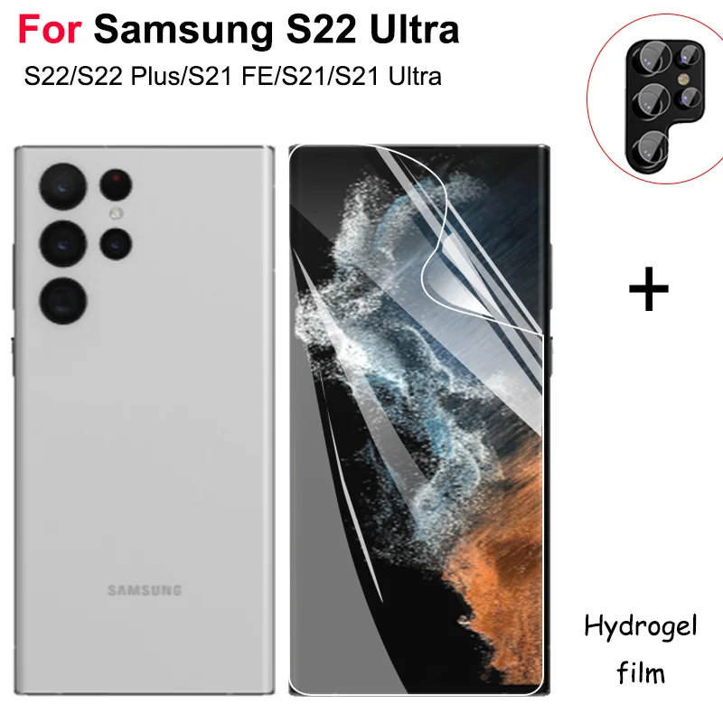 

Hydrogel Film For Samsung S22 Ultra Screen Protector Samsung S22 plus S21 S21 plus FE S20 protector hidrogel For S22Ultra Clear lamina hidrogel samsung s 22 ultra Accessories Not Glass