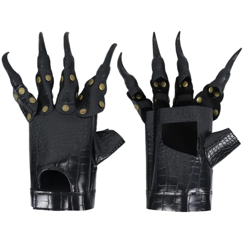 2025 New Halloween Carnival Party Props Accessories Cosplay Dress-up Gloves Simulated Dragon Claws