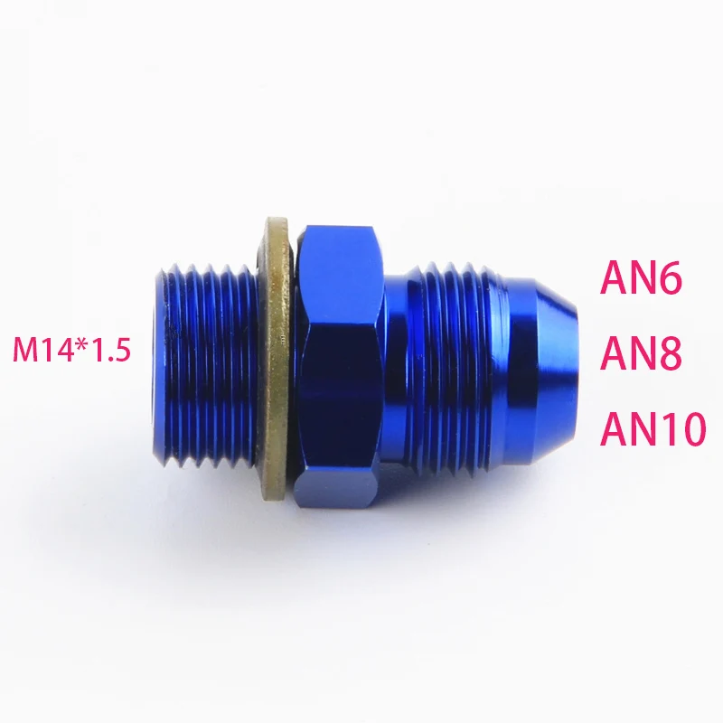 

Male M14 P1.5 M14 * 1.5 M14 x 1.5 m14*1.5 to 6810an an6810 an 6 8 10 male adaptor adapter Fitting