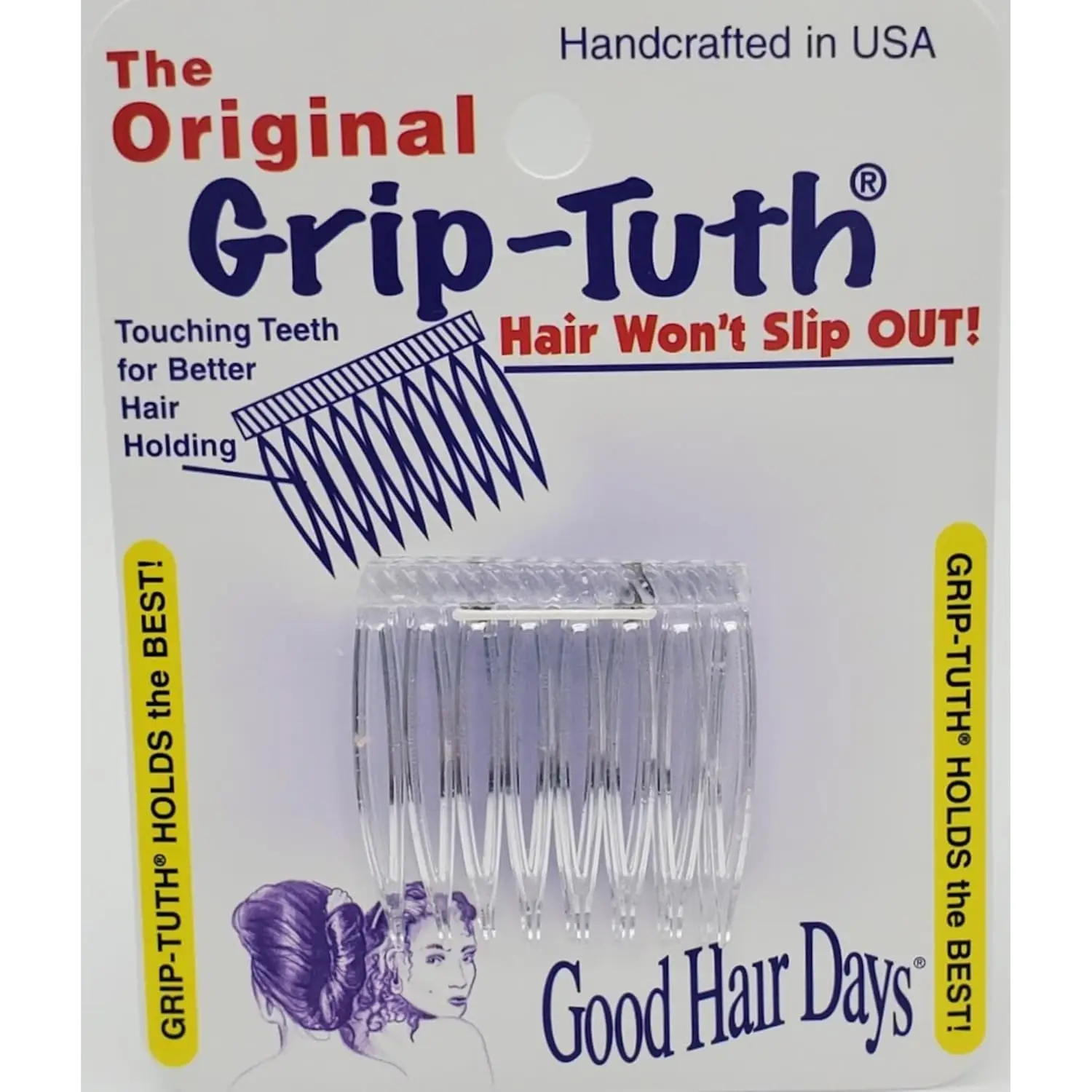 

Crystal Side Combs Set of 2 - Secure Grip for All Hair Types, Decorative Styling Accessories