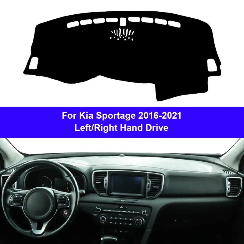 for Kia Sportage 2016 2017 2018 2019 2020 2021 Car Protective Pad Dashboard Cover Silicone Non-Slip Mat Auto Sunshade