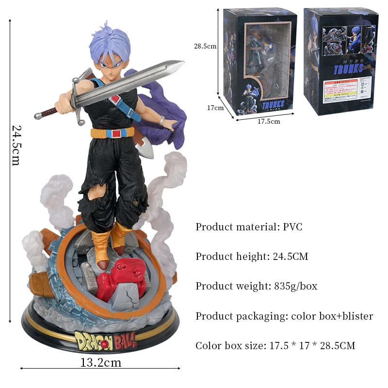 Anime Dragon Ball Z Torankusu 24.5CM PVC Action Figure Model Toys Desktop Decoraction Children Birthday Gift