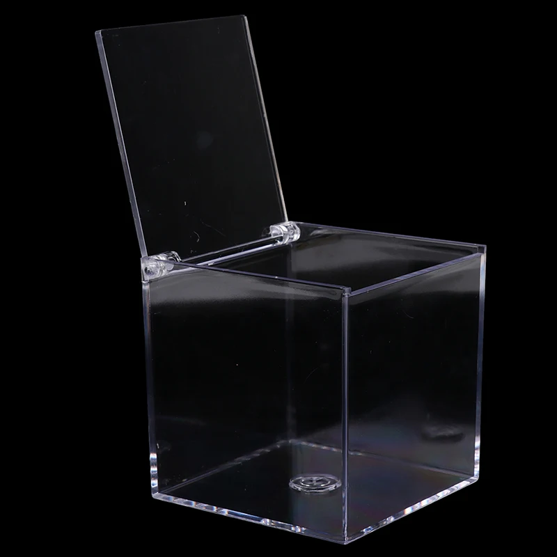 1PCS Acrylic Capsule Coffee Storage Box Holder Transparent Dustproof Case With Lid